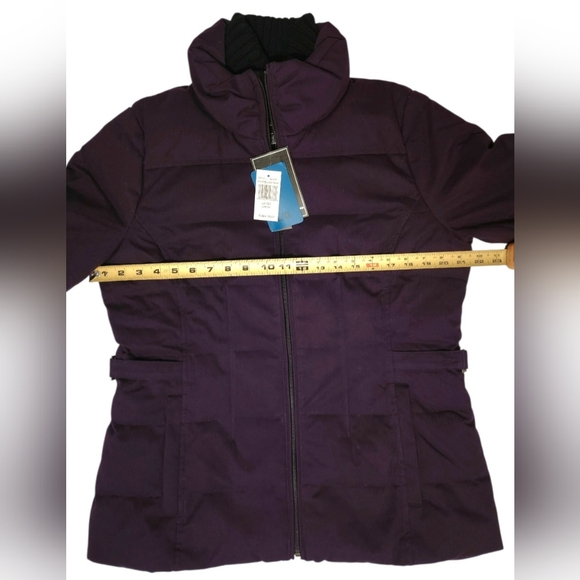 Weatherproof Women's Feather Down Filled Eggplant Purple Puffer Coat Size Large - Picture 2 of 13